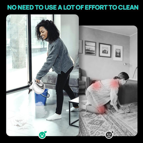 Redhut [2026] Handheld Pressurized Multifunctional Steam Cleaner, equipped with 12 accessories, powerful and efficient.