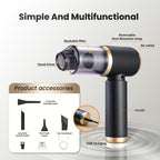 Powerful handheld cordless vacuum cleaner with strong suction.