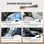 Powerful handheld cordless vacuum cleaner with strong suction.